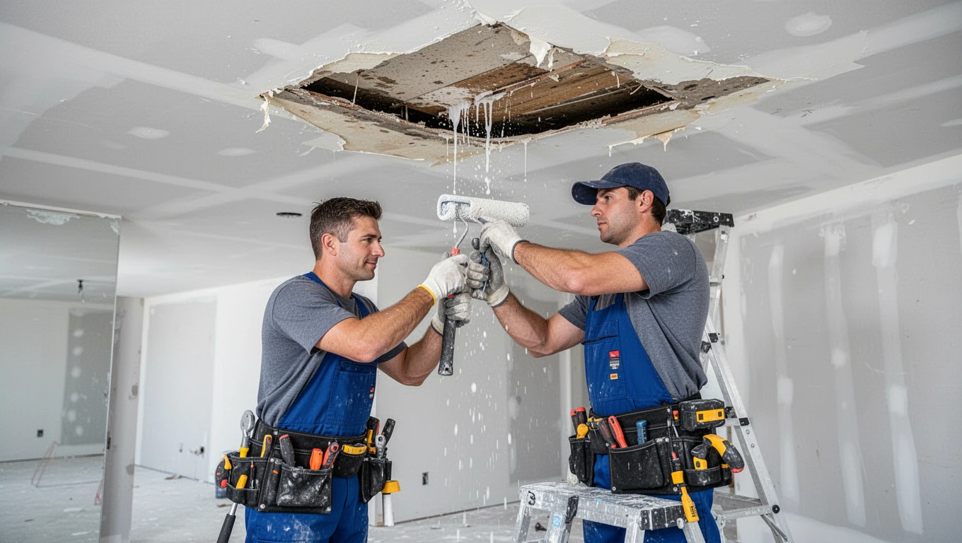 Ceiling Water Damage Repair